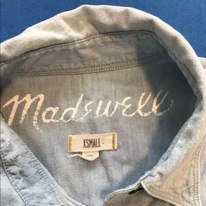Madewell Womens Shirt Denim Ex-Boyfriend Sz XS